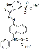 sodium 3-[[4-[(o-tolyl)amino]-5-sulpho-1-naphthyl]azo]-2,1-benzisothiazole-5-sulphonate CAS#: 85223-33-2