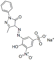 sodium 3-[(4,5-dihydro-3-methyl-5-oxo-1-phenyl-1H-pyrazol-4-yl)azo]-4-hydroxy-5-nitrobenzenesulphonate CAS#: 84583-93-7