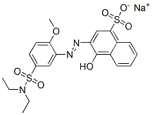 sodium 3-[[5-[(diethylamino)sulphonyl]-2-methoxyphenyl]azo]-4-hydroxynaphthalene-1-sulphonate CAS#: 85721-12-6