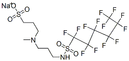 sodium 3-[methyl[3-[[(tridecafluorohexyl)sulphonyl]amino]propyl]amino]propanesulphonate CAS#: 80621-17-6