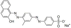 sodium 4-[[4-[(2-hydroxy-1-naphthyl)azo]-3-methylphenyl]azo]benzenesulphonate CAS#: 84852-29-9