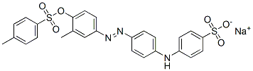 sodium 4-[4-[[3-methyl-4-[[(p-tolyl)sulphonyl]oxy]phenyl]azo]anilino]benzenesulphonate CAS#: 82457-23-6