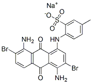 sodium 4-[(4,8-diamino-3,7-dibromo-9,10-dihydro-9,10-dioxo-1-anthryl)amino]toluene-3-sulphonate CAS#: 83027-42-3