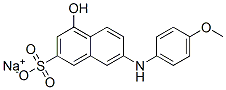 sodium 4-hydroxy-7-[(4-methoxyphenyl)amino]naphthalene-2-sulphonate CAS#: 83763-36-4