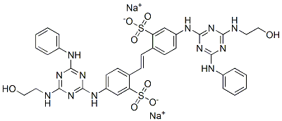 sodium 4,4'-bis[[6-anilino-4-[(2-hydroxyethyl)amino]-1,3,5-triazin-2-yl]amino]stilbene-2,2'-disulphonate CAS#: 85204-51-9