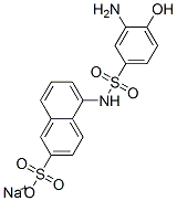 sodium 5-[[(3-amino-4-hydroxyphenyl)sulphonyl]amino]naphthalene-2-sulphonate CAS#: 85895-79-0