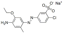 sodium 5-[(4-amino-5-ethoxy-o-tolyl)azo]-2-chlorobenzenesulphonate CAS#: 84912-15-2