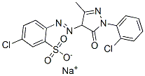 sodium 5-chloro-2-[[1-(2-chlorophenyl)-4,5-dihydro-3-methyl-5-oxo-1H-pyrazol-4-yl]azo]benzenesulphonate CAS#: 82294-71-1