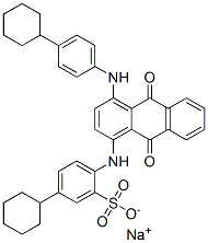 sodium 5-cyclohexyl-2-[[4-[(4-cyclohexylphenyl)amino]-9,10-dihydro-9,10-dioxo-1-anthryl]amino]benzenesulphonate CAS#: 83027-35-4