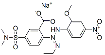 sodium 5-[(dimethylamino)sulphonyl]-2-[1-ethyl-3-(2-methoxy-4-nitrophenyl)triazen-2-yl]benzoate CAS#: 85098-86-8