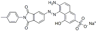 sodium 6-amino-5-[[2,3-dihydro-1,3-dioxo-2-(p-tolyl)-1H-isoindol-5-yl]azo]-4-hydroxynaphthalene-2-sulphonate CAS#: 85030-28-0