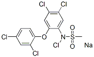 sodium chloro-N-[4,5-dichloro-2-(2,4-dichlorophenoxy)phenyl]methanesulphonamidate CAS#: 83721-46-4