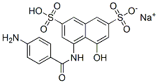 sodium hydrogen 4-[(4-aminobenzoyl)amino]-5-hydroxynaphthalene-2,7-disulphonate CAS#: 83929-49-1