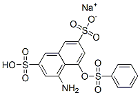 sodium hydrogen 4-amino-5-[(phenylsulphonyl)oxy]naphthalene-2,7-disulphonate CAS#: 83763-41-1
