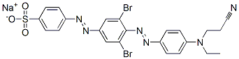 sodium p-[[3,5-dibromo-4-[[p-[(2-cyanoethyl)ethylamino]phenyl]azo]phenyl]azo]benzenesulphonate CAS#: 85030-25-7