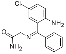 syn-2-(N-(alpha-Phenyl-2-amino-5-chlorobenzylidenyl)amino)acetamide CAS#: 80222-81-7