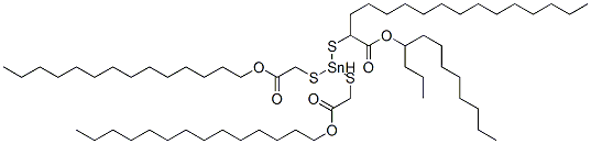 tetradecyl 4-dodecyl-7-oxo-4-[[2-oxo-2-(tetradecyloxy)ethyl]thio]-8-oxa-3,5-dithia-4-stannadocosanoate CAS#: 83833-24-3
