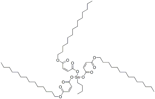 tetradecyl (Z,Z,Z)-6-butyl-6-[[1,4-dioxo-4-(tetradecyloxy)but-2-enyl]oxy]-4,8,11-trioxo-5,7,12-trioxa-6-stannahexacosa-2,9-dienoate CAS#: 84029-75-4