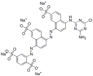 tetrasodium 2-[[4-[[4-[(4-amino-6-chloro-1,3,5-triazin-2-yl)amino]-7-sulphonato-1-naphthyl]azo]-7-sulphonato-1-naphthyl]azo]benzene-1,4-disulphonate CAS#: 85586-79-4