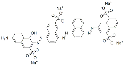 tetrasodium 3-[[4-[[4-[(6-amino-1-hydroxy-3-sulphonato-2-naphthyl)azo]-7-sulphonato-1-naphthyl]azo]-1-naphthyl]azo]naphthalene-1,5-disulphonate CAS#: 87440-96-8