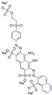 tetrasodium 4-amino-5-hydroxy-6-[(1-sulphonato-2-naphthyl)azo]-3-[[4-[[2-(sulphonatooxy)ethyl]sulphonyl]phenyl]azo]naphthalene-2,7-disulphonate CAS#: 84083-11-4
