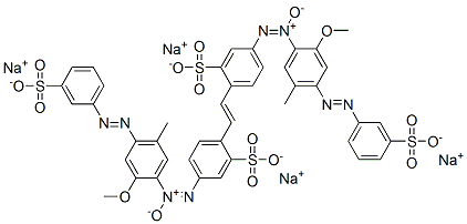 tetrasodium 4,4'-bis[[2-methoxy-5-methyl-4-[(3-sulphonatophenyl)azo]phenyl]-O,N,N-azoxy]stilbene-2,2'-disulphonate CAS#: 83817-39-4