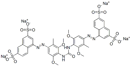 tetrasodium 4,4'-[carbonylbis[imino(5-dimethoxy-2-methyl-4,1-phenylene)azo]]bisnaphthalene-2,7-disulphonate CAS#: 82996-64-3