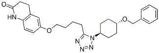 trans-3,4-Dihydro-6-[4-[1-[4-(phenylmethoxy)cyclohexyl]-1H-tetrazol-5-yl]butoxy]-2(1H)-quinolinone CAS#: 87152-97-4