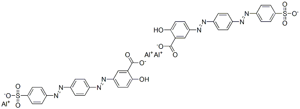 trialuminium bis[5-[[4-[(4-sulphonatophenyl)azo]phenyl]azo]salicylate] CAS#: 84681-82-3