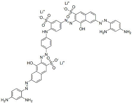 trilithium 6-[(2,4-diaminophenyl)azo]-3-[[4-[[4-[[7-[(2,4-diaminophenyl)azo]-1-hydroxy-3-sulphonato-2-naphthyl]azo]phenyl]amino]-3-sulphonatophenyl]azo]-4-hydroxynaphthalene-2-sulphonate CAS#: 83221-68-5