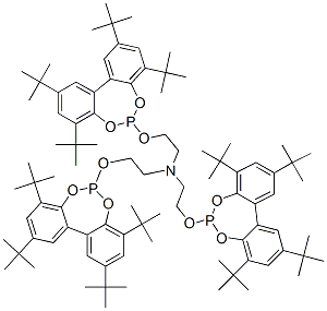 tris[2-[[2,4,8,10-tetra-tert-butyldibenzo[d,f][1,3,2]dioxaphosphepin-6-yl]oxy]ethyl]amine CAS#: 80410-33-9