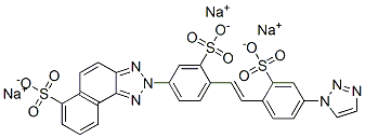 trisodium 2-[3-sulphonato-4-[2-[2-sulphonato-4-(1H-1,2,3-triazol-1-yl)phenyl]vinyl]phenyl]-2H-naphtho[1,2-d]triazole-6-sulphonate CAS#: 85154-03-6