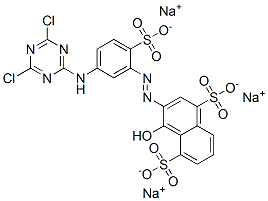 trisodium 3-[[5-[(4,6-dichloro-1,3,5-triazin-2-yl)amino]-2-sulphonatophenyl]azo]-4-hydroxynaphthalene-1,5-disulphonate CAS#: 85959-03-1