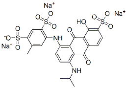 trisodium 5-[[9,10-dihydro-8-hydroxy-4-[(1-methylethyl)amino]-9,10-dioxo-7-sulphonato-1-anthryl]amino]toluene-2,4-disulphonate CAS#: 83006-71-7
