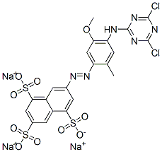 trisodium 7-[[4-[(4,6-dichloro-1,3,5-triazin-2-yl)amino]-5-methoxy-2-methylphenyl]azo]naphthalene-1,3,5-trisulphonate CAS#: 85631-80-7