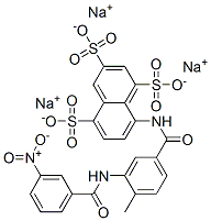 trisodium 8-[[4-methyl-3-[(3-nitrobenzoyl)amino]benzoyl]amino]naphthalene-1,3,5-trisulphonate CAS#: 81207-64-9