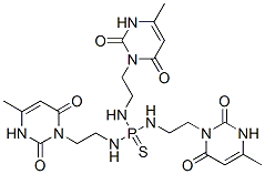 trisodium bis[2-(4-methyl-2,6-dioxo-3H-pyrimidin-1-yl)ethylazanidyl]ph osphinothioyl-[2-(4-methyl-2,6-dioxo-3H-pyrimidin-1-yl)ethyl]azanide CAS#: 84295-08-9