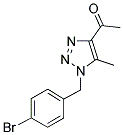 1-[1-(4-BROMOBENZYL)-5-METHYL-1H-1,2,3-TRIAZOL-4-YL]-1-ETHANONE CAS#: 885950-25-4