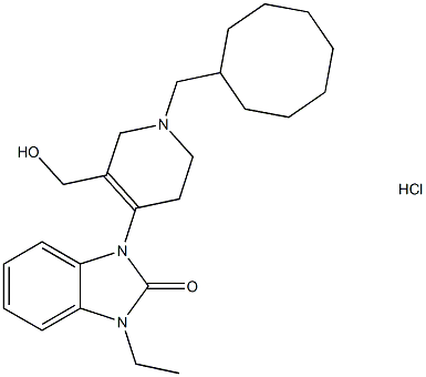 1-[1-(CYCLOOCTYLMETHYL)-1,2,3,6-TETRAHYDRO-5-(HYDROXYMETHYL)-4-PYRIDINYL]-3-ETHYL-1,3-DIHYDRO-2H-BENZIMIDAZOL-2-ONE HYDROCHLORIDE CAS#: 873567-76-1