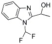 1-[1-(DIFLUOROMETHYL)-1H-BENZIMIDAZOL-2-YL]ETHANOL CAS#: 851879-26-0