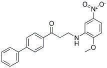 1-[1,1'-BIPHENYL]-4-YL-3-(2-METHOXY-5-NITROANILINO)-1-PROPANONE CAS#: 868256-39-7
