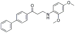 1-[1,1'-BIPHENYL]-4-YL-3-(2,4-DIMETHOXYANILINO)-1-PROPANONE CAS#: 882748-80-3