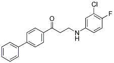 1-[1,1'-BIPHENYL]-4-YL-3-(3-CHLORO-4-FLUOROANILINO)-1-PROPANONE CAS#: 882748-36-9
