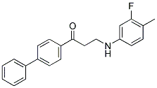 1-[1,1'-BIPHENYL]-4-YL-3-(3-FLUORO-4-METHYLANILINO)-1-PROPANONE CAS#: 882748-59-6