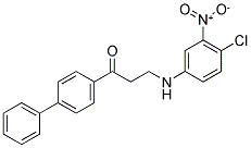 1-[1,1'-BIPHENYL]-4-YL-3-(4-CHLORO-3-NITROANILINO)-1-PROPANONE CAS#: 882748-41-6
