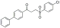 1-[1,1'-BIPHENYL]-4-YL-3-[(4-CHLOROPHENYL)SULFONYL]-1-PROPANONE CAS#: 868256-24-0