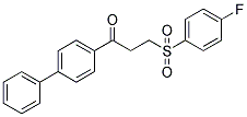 1-[1,1'-BIPHENYL]-4-YL-3-[(4-FLUOROPHENYL)SULFONYL]-1-PROPANONE CAS#: 868256-21-7