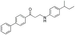 1-[1,1'-BIPHENYL]-4-YL-3-[4-(SEC-BUTYL)ANILINO]-1-PROPANONE CAS#: 882748-24-5