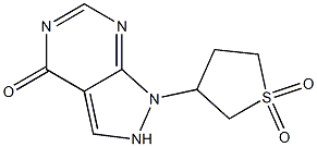 1-(1,1-dioxidotetrahydrothien-3-yl)-1,5-dihydro-4H-pyrazolo[3,4-d]pyriMidin-4-one 3-{4-oxo-1H,4H,5H-pyrazolo[3,4-d]pyriMidin-1-yl}-1$l {6}-thiolane-1,1-dione CAS#: 882252-38-2