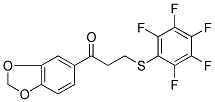 1-(1,3-BENZODIOXOL-5-YL)-3-[(2,3,4,5,6-PENTAFLUOROPHENYL)SULFANYL]-1-PROPANONE CAS#: 882749-19-1